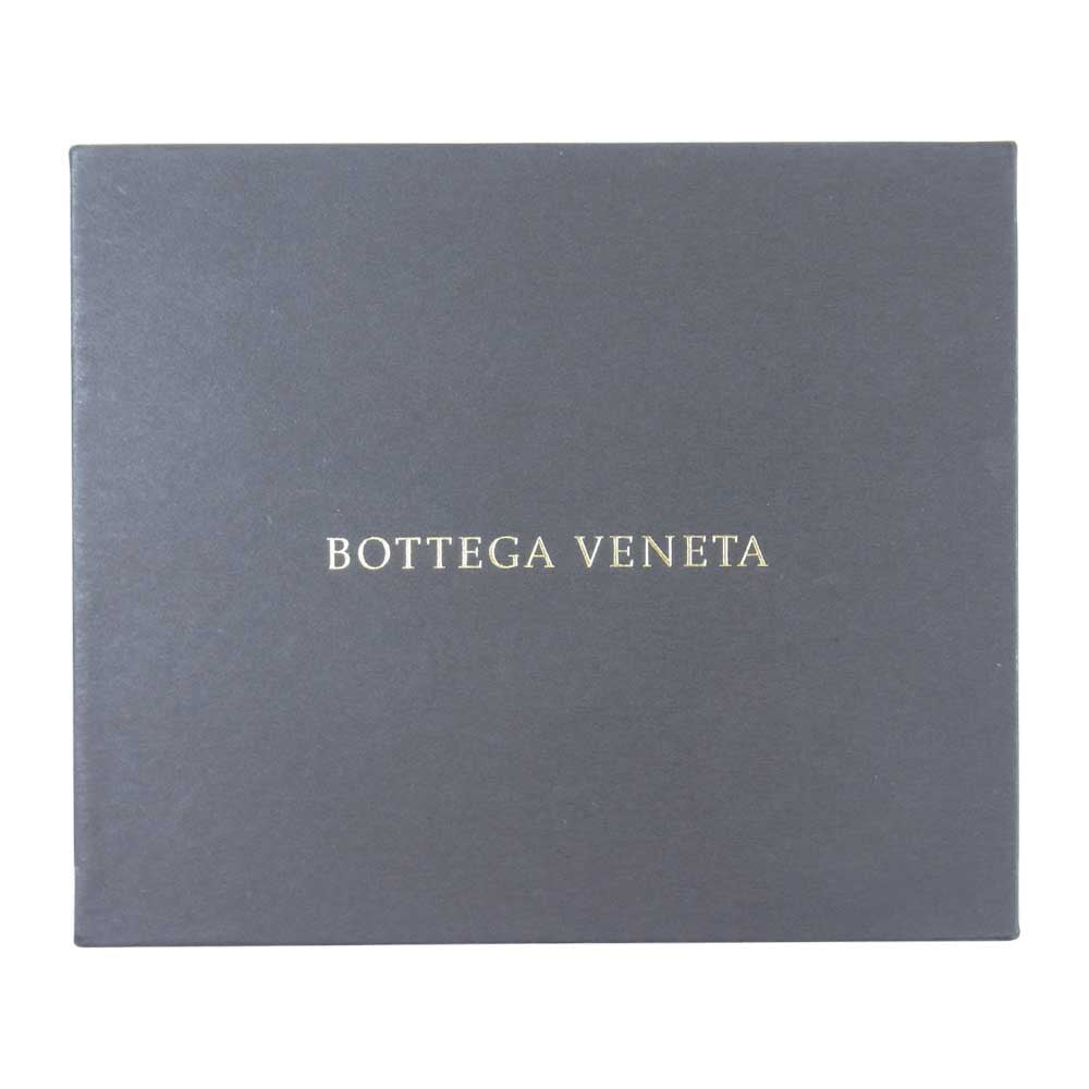 BOTTEGAVENETA ボッテガヴェネタ イントレチャート レザー ラウンドジップ コインケース ブラック系【中古】