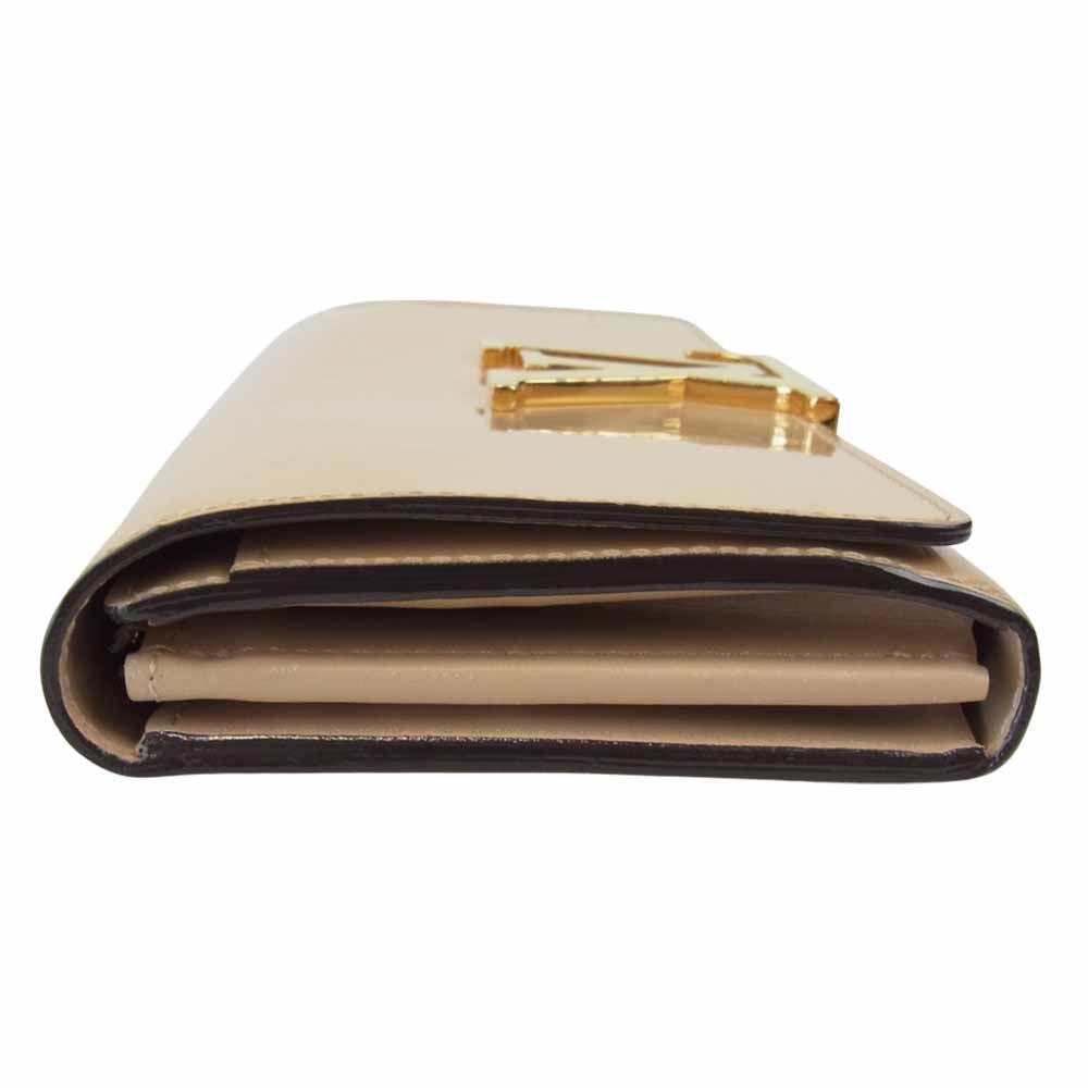 LOUIS VUITTON ルイ・ヴィトン M61318 ポルトフォイユ ルイーズ デュンヌ ロゴ 長財布 ベージュ系【中古】