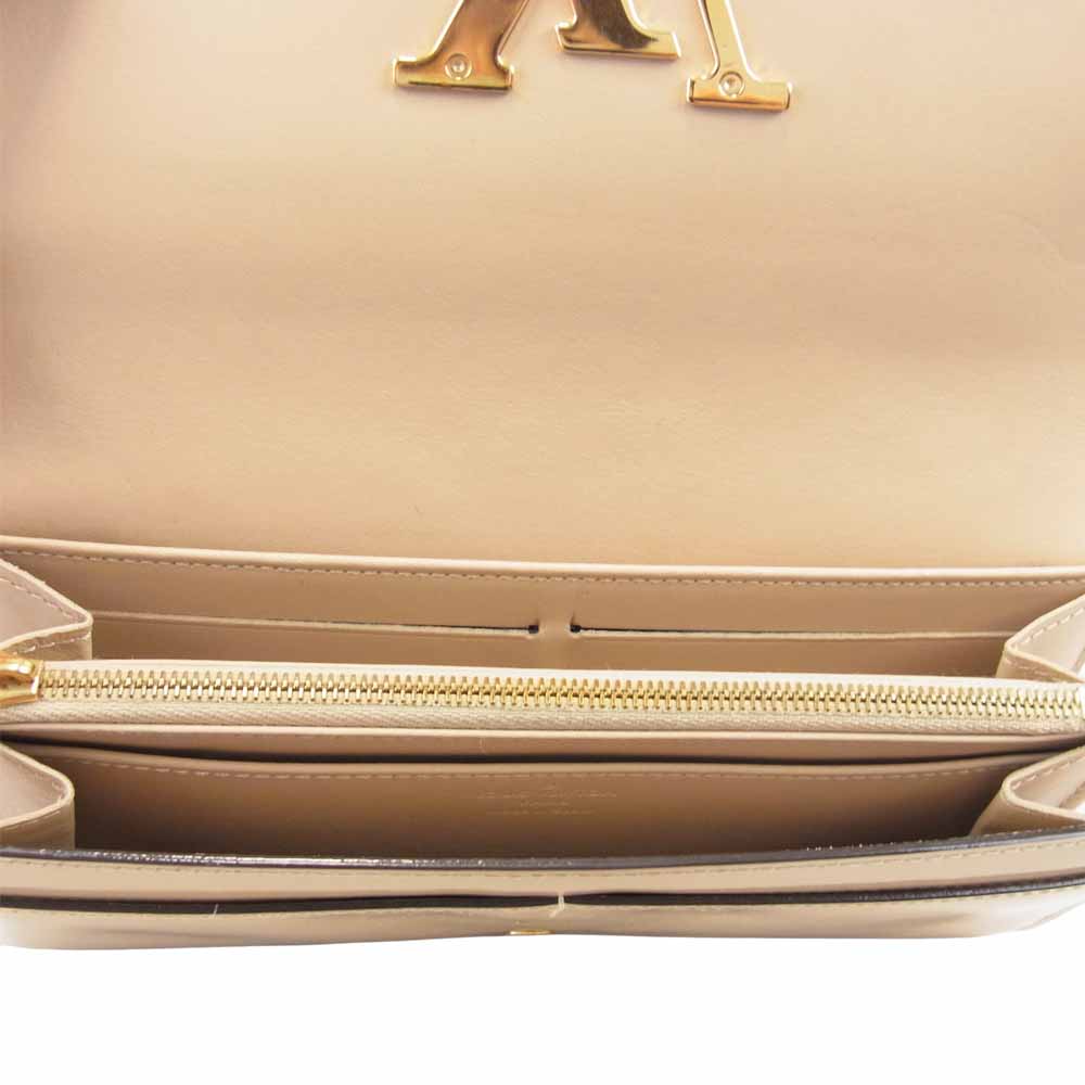 LOUIS VUITTON ルイ・ヴィトン M61318 ポルトフォイユ ルイーズ デュンヌ ロゴ 長財布 ベージュ系【中古】