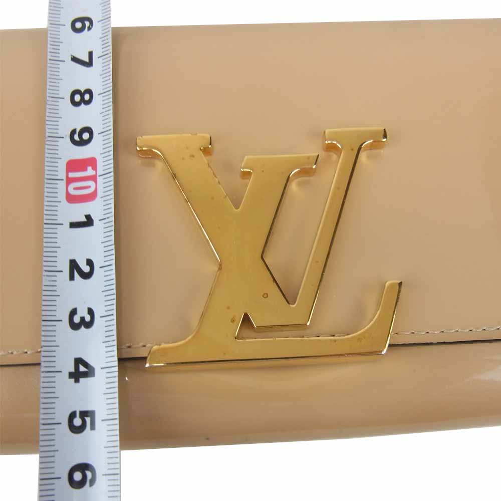 LOUIS VUITTON ルイ・ヴィトン M61318 ポルトフォイユ ルイーズ デュンヌ ロゴ 長財布 ベージュ系【中古】