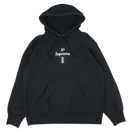 Supreme シュプリーム 20AW Cross Box Logo Hooded Sweatshirt クロス ボックス ロゴ パーカー ブラック系 M【中古】