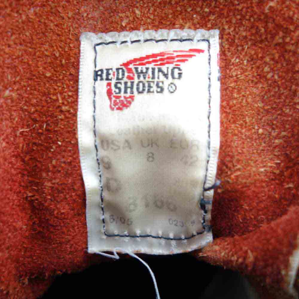 RED WING レッドウィング 8166 CLASSIC PLAIN TOE クラッシック プレーントゥ ブーツ ブラウン系 US9【中古】