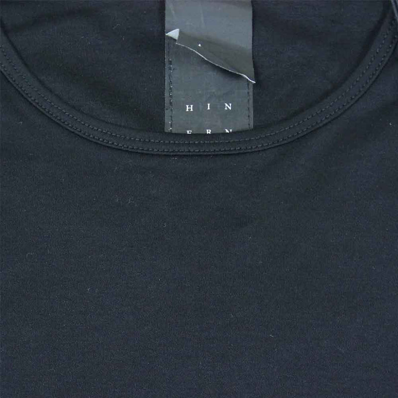 THE VIRIDI-ANNE ザ ヴィリジアン VI-3350-01 Cotton Smooth Long Sleeves T-Shirt ハイゲージスムース カットソー ブラック系 4【新古品】【未使用】【中古】