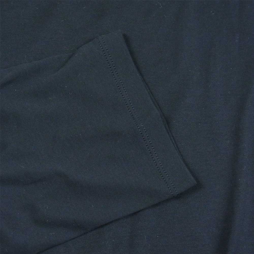 THE VIRIDI-ANNE ザ ヴィリジアン VI-3350-01 Cotton Smooth Long Sleeves T-Shirt ハイゲージスムース カットソー ブラック系 4【新古品】【未使用】【中古】