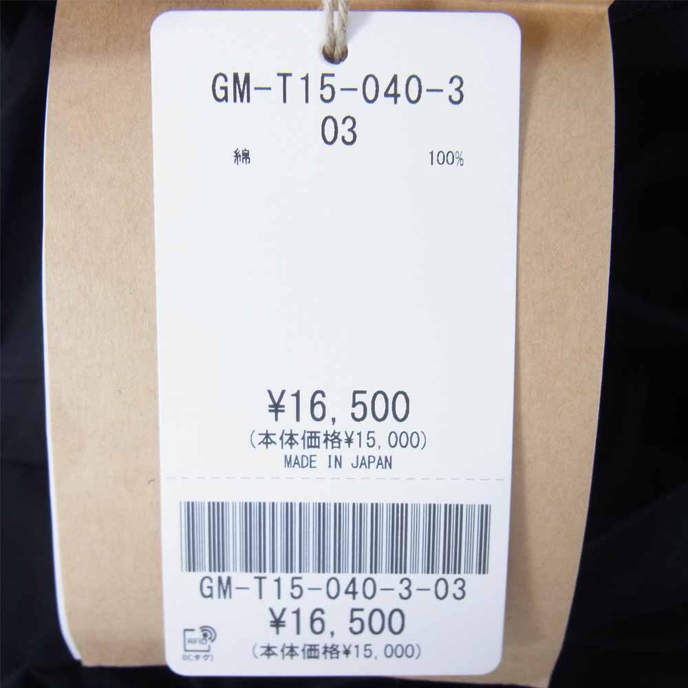 Yohji Yamamoto ヨウジヤマモト GroundY 21SS GM-T15-040-3-03 30/Cotton Jersey Jumbo Round Long Sleeves Cut Sew コットンジャージー ジャンボ カットソー ブラック系 3【新古品】【未使用】【中古】