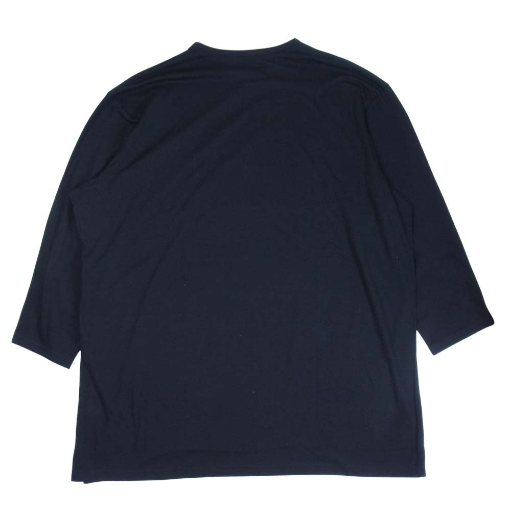 Yohji Yamamoto ヨウジヤマモト POUR HOMME プールオム 21SS HD-T47-049-1A KILL ME PRINT BIG LONG SLEEVES プリント ビッグ ロングスリーブ Tシャツ ブラック系 3【新古品】【未使用】【中古】