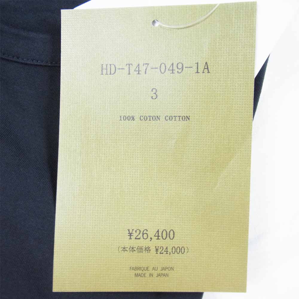 Yohji Yamamoto ヨウジヤマモト POUR HOMME プールオム 21SS HD-T47-049-1A KILL ME PRINT BIG LONG SLEEVES プリント ビッグ ロングスリーブ Tシャツ ブラック系 3【新古品】【未使用】【中古】