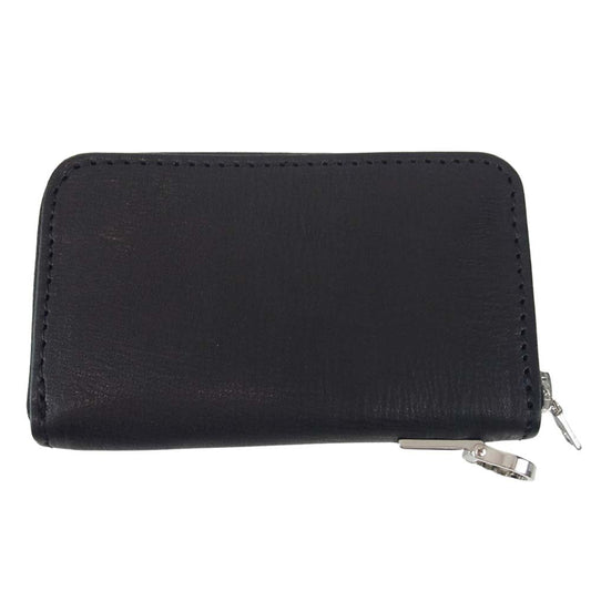 ISAMUKATAYAMA BACKLASH イサムカタヤマバックラッシュ 857-02 HAND-EMBOSSING KOBE STEER COIN PURSE 四方揉み加工 神戸牛レザー コインパース コインケース 財布 ブラック系【新古品】【未使用】【中古】