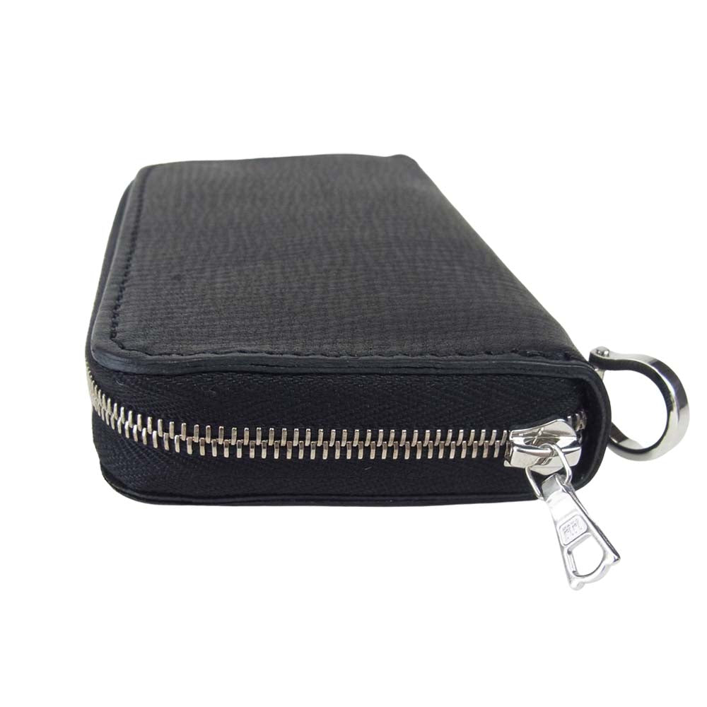 ISAMUKATAYAMA BACKLASH イサムカタヤマバックラッシュ 857-02 HAND-EMBOSSING KOBE STEER COIN PURSE 四方揉み加工 神戸牛レザー コインパース コインケース 財布 ブラック系【新古品】【未使用】【中古】