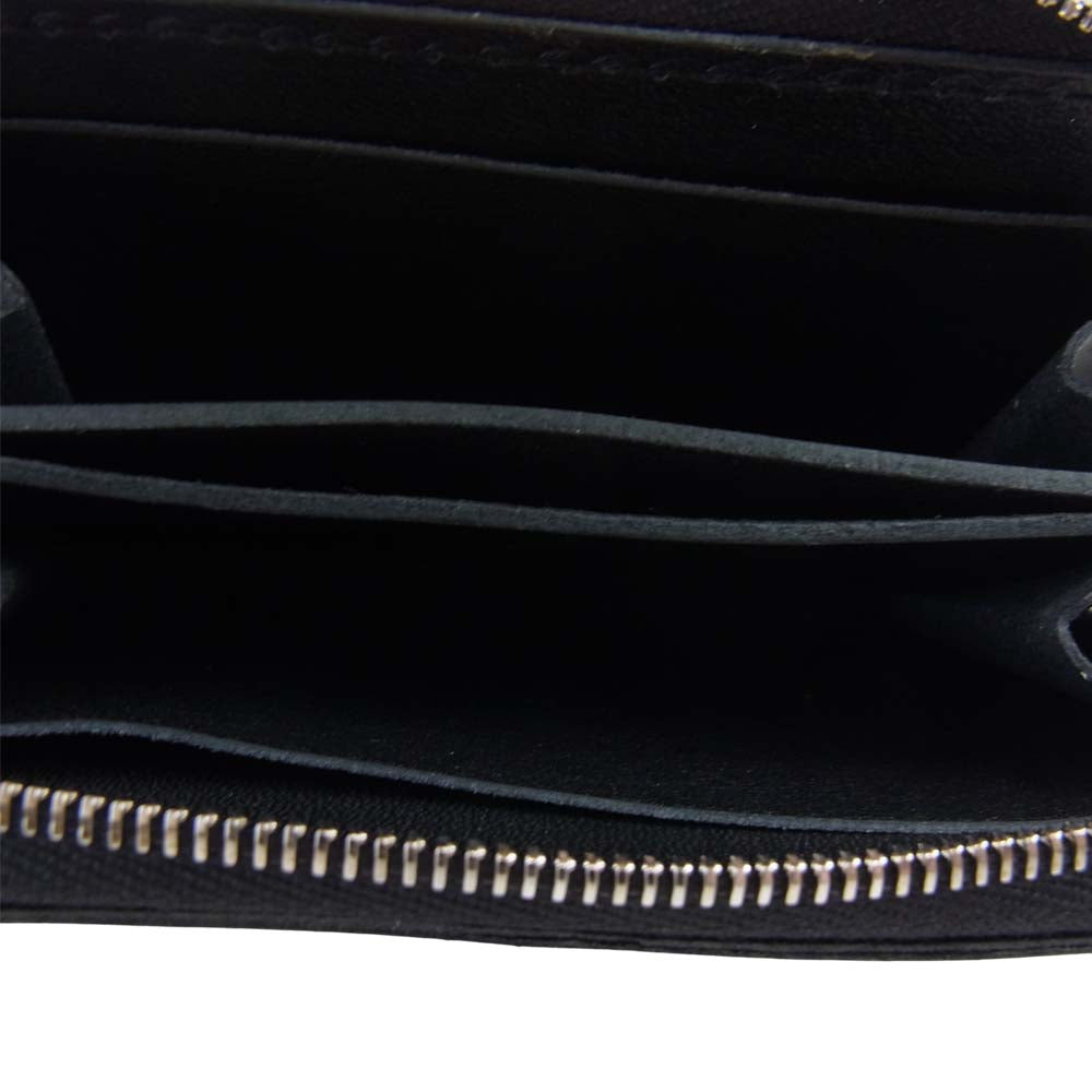 ISAMUKATAYAMA BACKLASH イサムカタヤマバックラッシュ 857-02 HAND-EMBOSSING KOBE STEER COIN PURSE 四方揉み加工 神戸牛レザー コインパース コインケース 財布 ブラック系【新古品】【未使用】【中古】