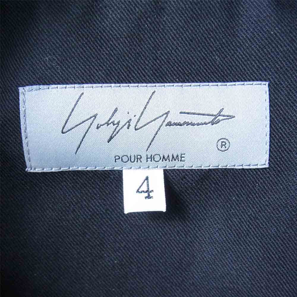 Yohji Yamamoto ヨウジヤマモト POUR HOMME プールオム 21SS HD-B54-059-1A BLACK PATCH TWILL UNDERARM FREE PATCHE BLOUSE ブラック パッチ ツイル ジャケット ブラック系 4【新古品】【未使用】【中古】