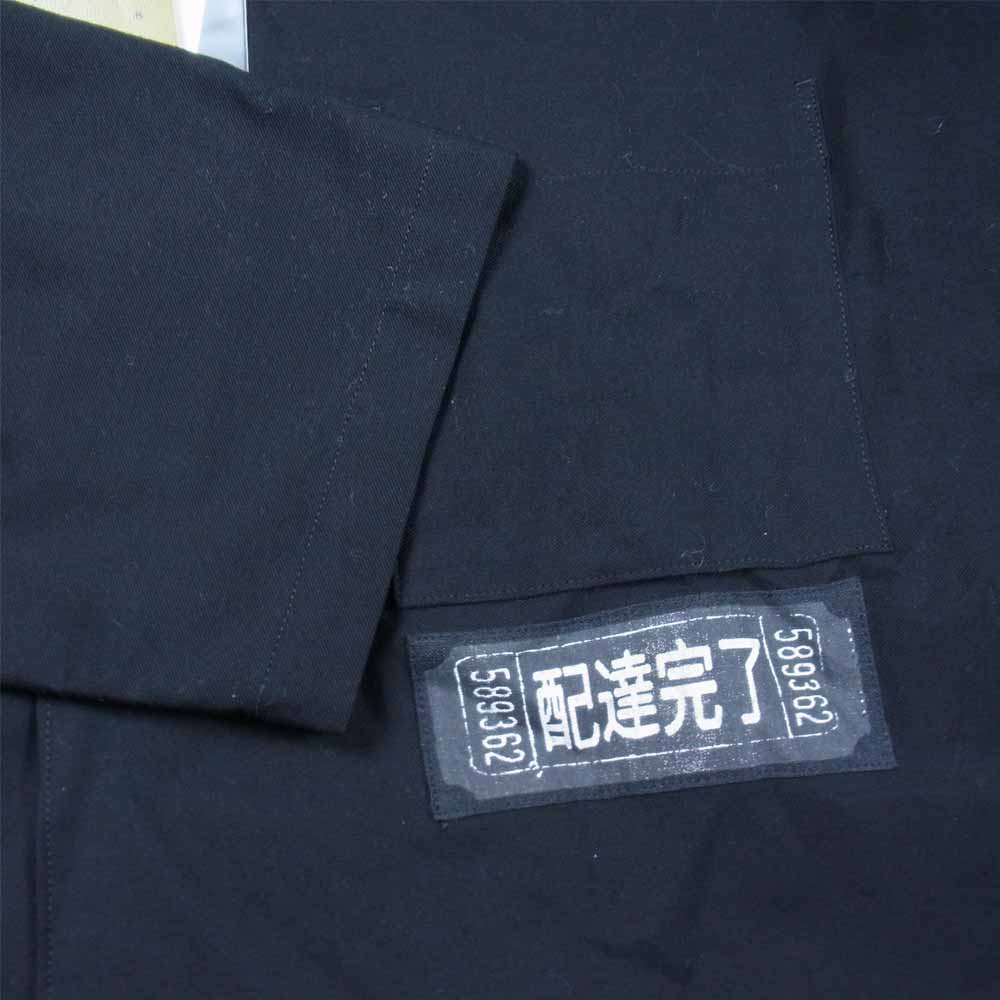 Yohji Yamamoto ヨウジヤマモト POUR HOMME プールオム 21SS HD-B54-059-1A BLACK PATCH TWILL UNDERARM FREE PATCHE BLOUSE ブラック パッチ ツイル ジャケット ブラック系 4【新古品】【未使用】【中古】