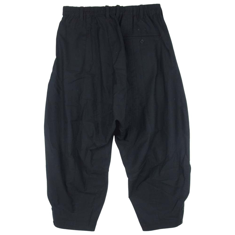Yohji Yamamoto ヨウジヤマモト POUR HOMME プールオム HD-P09-006-1A BK C/TWILL TAPE OPEN HEM PANTS ツイル オープンヘム パンツ ブラック系 3【新古品】【未使用】【中古】