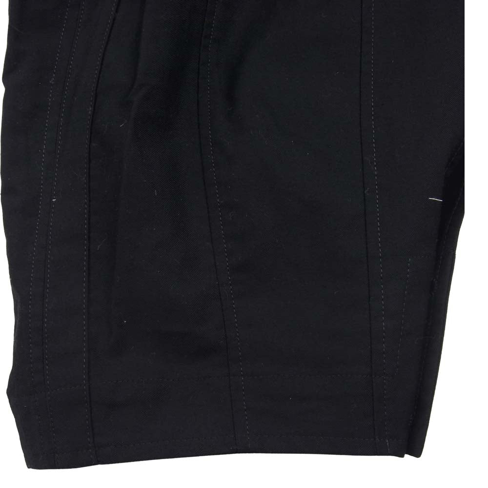 Yohji Yamamoto ヨウジヤマモト POUR HOMME プールオム HD-P09-006-1A BK C/TWILL TAPE OPEN HEM PANTS ツイル オープンヘム パンツ ブラック系 3【新古品】【未使用】【中古】