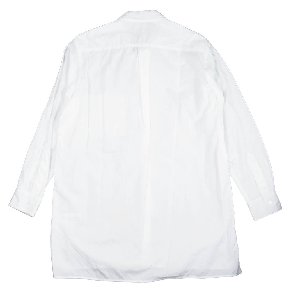 Yohji Yamamoto ヨウジヤマモト POUR HOMME プールオム 21SS HD-B27-024-1A CHAIN STITCH BROAD CLASSIC BIG BLOUSE チェーン ステッチ ブロード クラシック ビッグ シャツ ホワイト系 2【新古品】【未使用】【中古】
