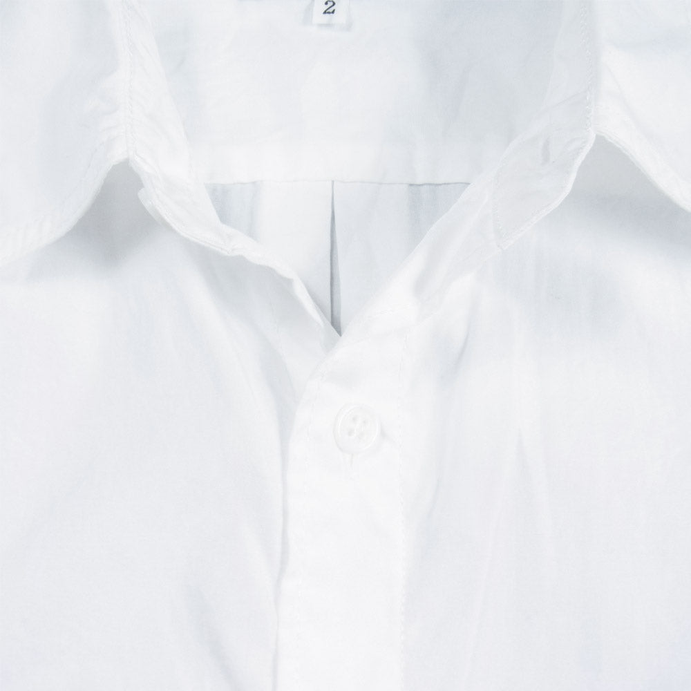 Yohji Yamamoto ヨウジヤマモト POUR HOMME プールオム 21SS HD-B27-024-1A CHAIN STITCH BROAD CLASSIC BIG BLOUSE チェーン ステッチ ブロード クラシック ビッグ シャツ ホワイト系 2【新古品】【未使用】【中古】