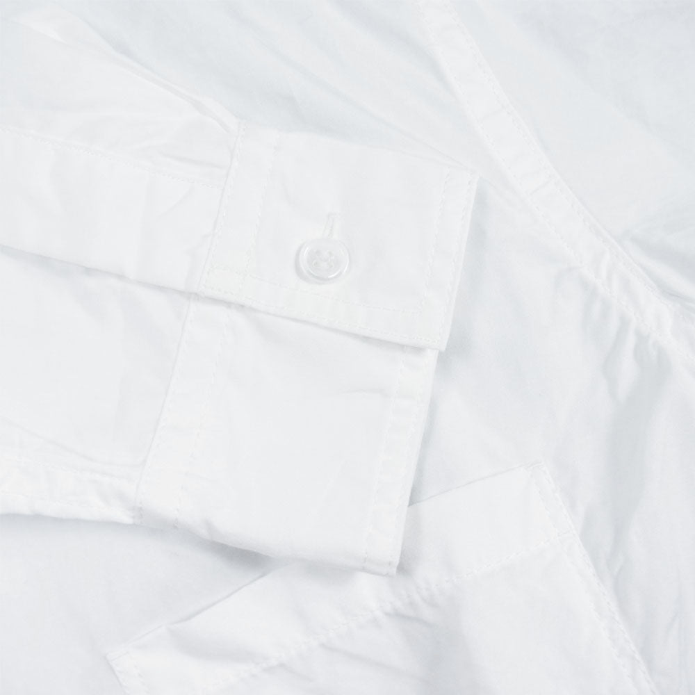 Yohji Yamamoto ヨウジヤマモト POUR HOMME プールオム 21SS HD-B27-024-1A CHAIN STITCH BROAD CLASSIC BIG BLOUSE チェーン ステッチ ブロード クラシック ビッグ シャツ ホワイト系 2【新古品】【未使用】【中古】