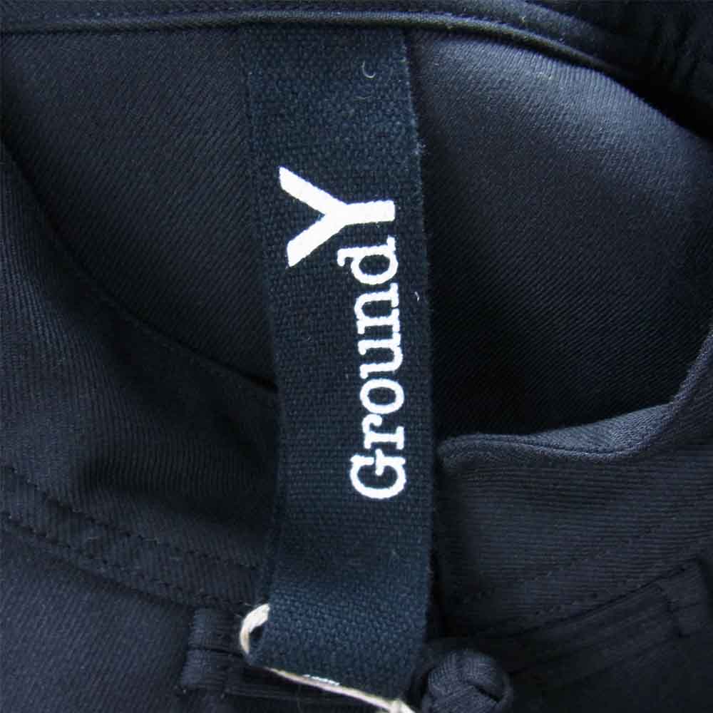 Yohji Yamamoto ヨウジヤマモト GroundY GM-B05-100 T/W Gabardine Long China Shirt ロング チャイナ シャツ コート ブラック系 3【新古品】【未使用】【中古】