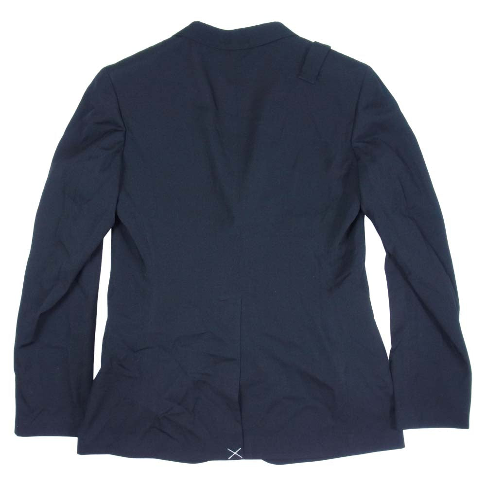 Yohji Yamamoto ヨウジヤマモト REGULATION MEN レギュレーション 21SS HX-J02-140-1A W/GABARDINE 5BUTTON SINGLE JACKET ウールギャバジン ジャケット ブラック系 4【新古品】【未使用】【中古】