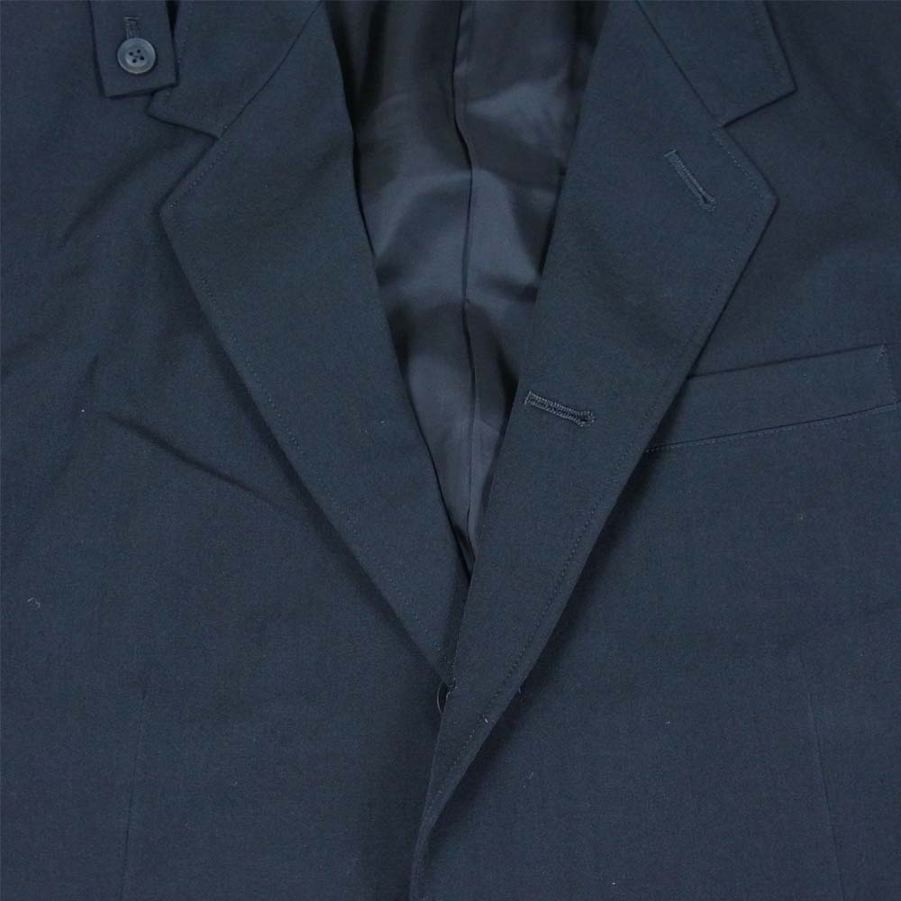 Yohji Yamamoto ヨウジヤマモト REGULATION MEN レギュレーション 21SS HX-J02-140-1A W/GABARDINE 5BUTTON SINGLE JACKET ウールギャバジン ジャケット ブラック系 4【新古品】【未使用】【中古】