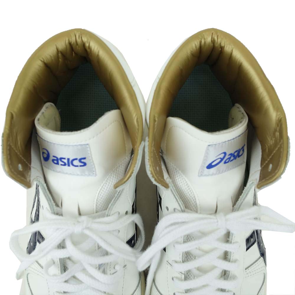 asics アシックス TBF707 旧ロゴ ファブレ ジャパン スニーカー ホワイト系 27cm【中古】