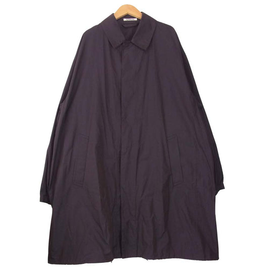 AURALEE オーラリー 18SS A8SC01SC CHAMBRAY BIG SOUTIEN COAT オーバーサイズ ステンカラー ロング コート ブラウン系 4【中古】