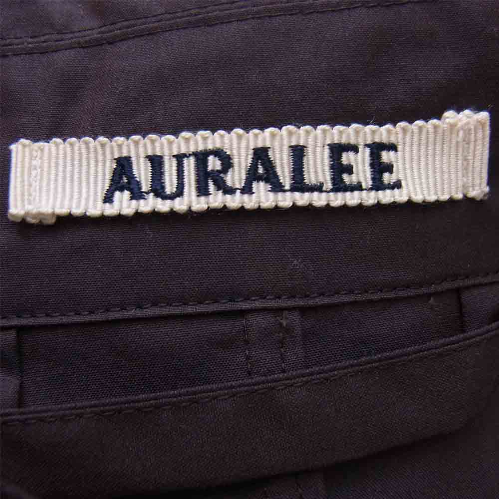 AURALEE オーラリー 18SS A8SC01SC CHAMBRAY BIG SOUTIEN COAT オーバーサイズ ステンカラー ロング コート ブラウン系 4【中古】