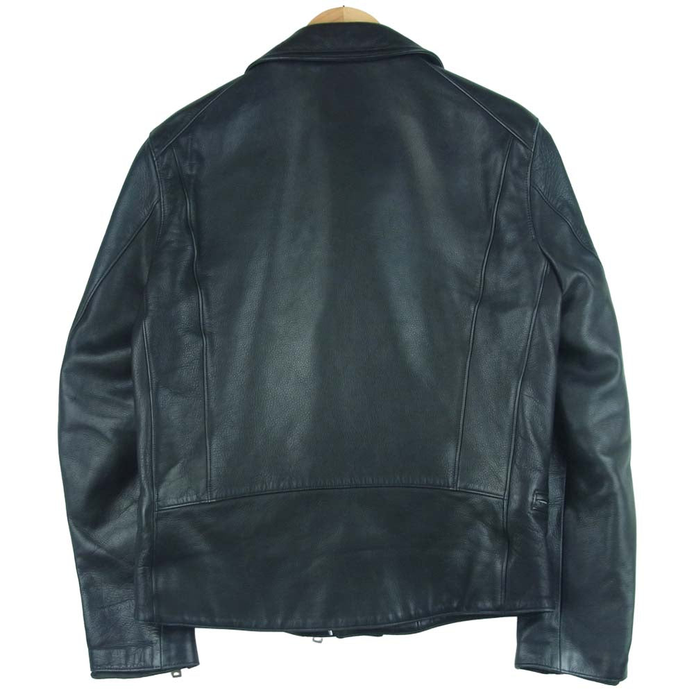 UNDERCOVER アンダーカバー 09201 Double riders jacket ダブル ライダース ジャケット レザー 牛革 ブラック系【中古】
