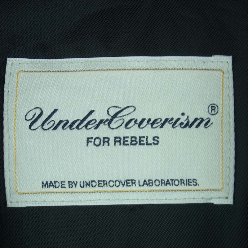 UNDERCOVER アンダーカバー 09201 Double riders jacket ダブル ライダース ジャケット レザー 牛革  ブラック系【中古】