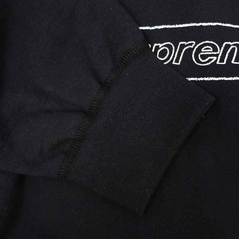 Supreme シュプリーム 21SS KAWS Chalk Logo Hooded Sweatshirt カウズ チョーク ロゴ プルオーバー パーカー ブラック系 L【極上美品】【中古】