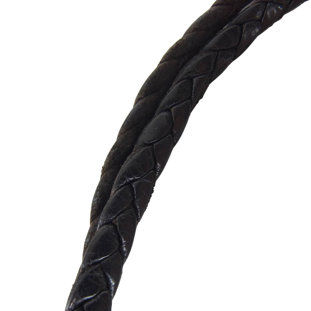 BILL WALL LEATHER ビルウォールレザー ブルドッグ  レザー キーチェーン キーリング  シルバー系【中古】