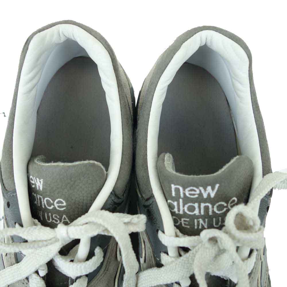 NEW BALANCE ニューバランス M9975GR USA製 M9975 ローカット スニーカー グレー系 28cm【中古】