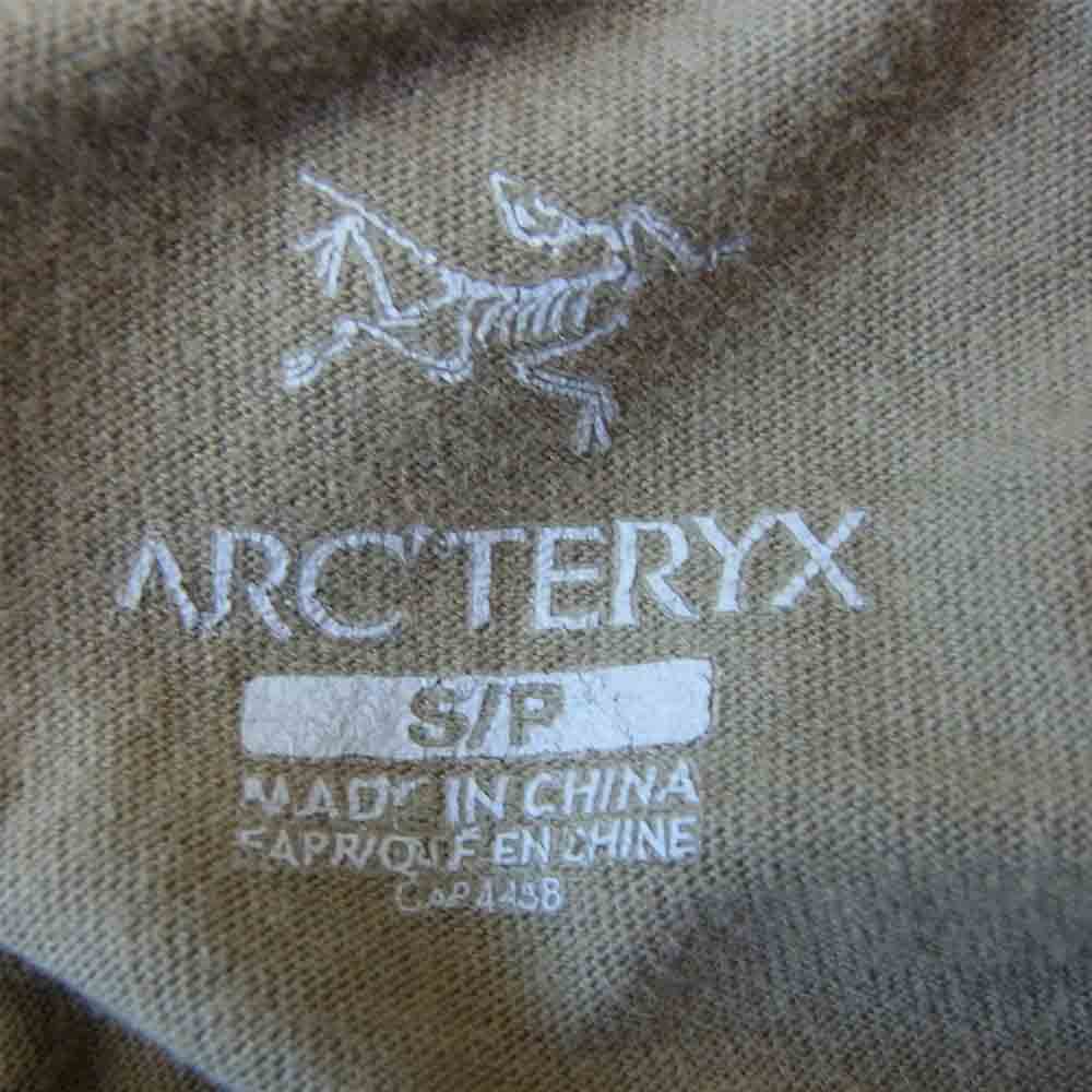 ARC'TERYX アークテリクス PRINT T-SHIRT プリント カーキ系 S【中古】