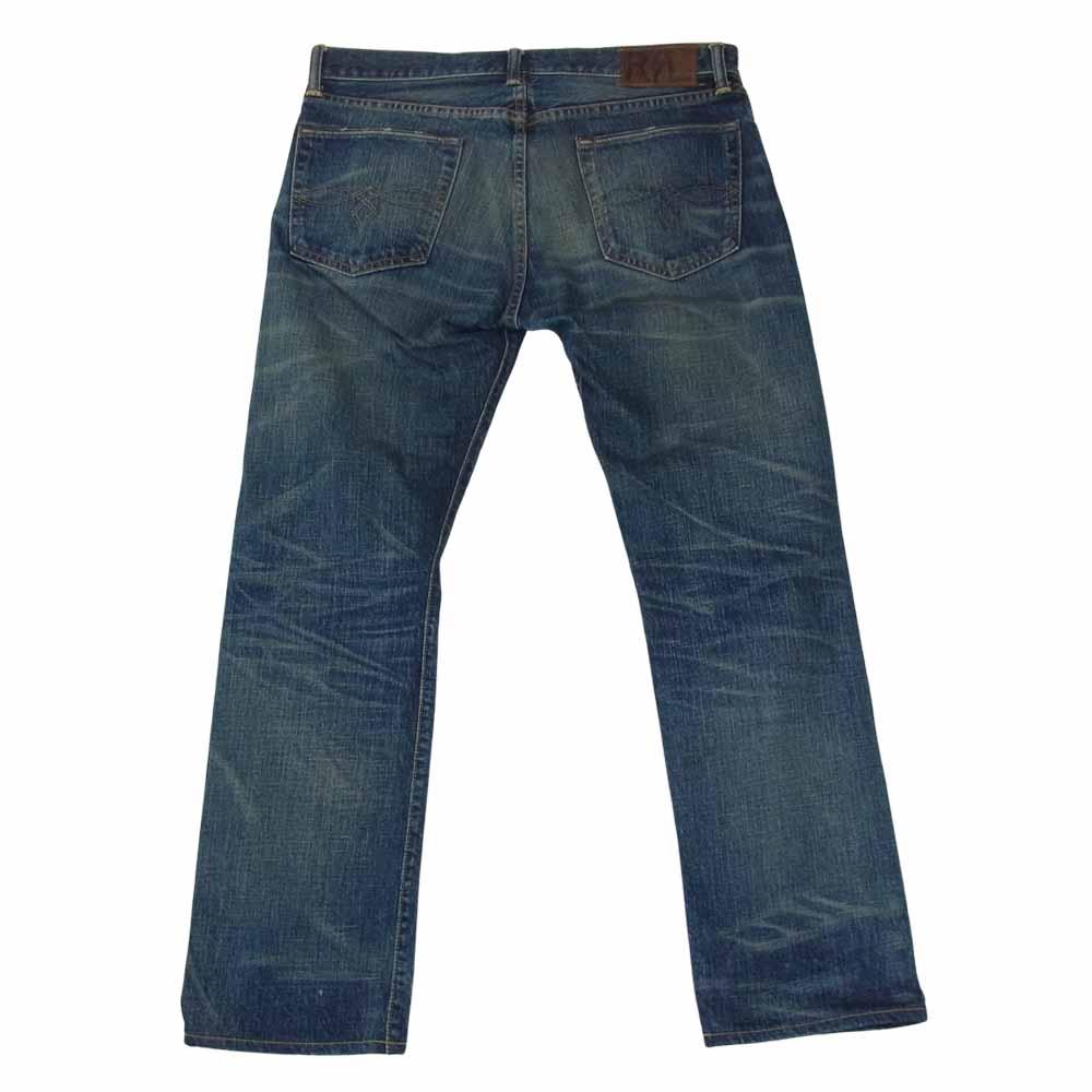 RRL ダブルアールエル USA製 国内正規品 ボタンフライ セルビッチ 165 82A インディゴブルー系 31【中古】