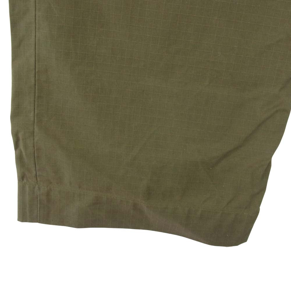 Nigel Cabourn ナイジェルケーボン 8040-11-50020 ARMY BUCKLE PANT HALLEY STEVENSON R200 RIPSTOP 2 COLORS AUTHENTIC LINE アーミー カーキ系 32【美品】【中古】