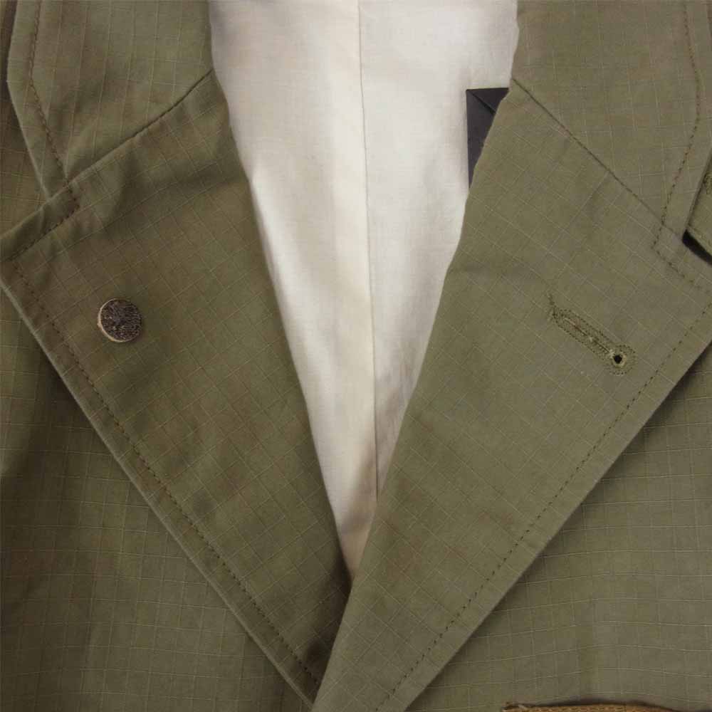 Nigel Cabourn ナイジェルケーボン 8040-11-80020 ARMY BLAZER HALLEY STEVENSON R200 RIPSTOP アーミーブレザーリップストップ カーキ系 50【美品】【中古】