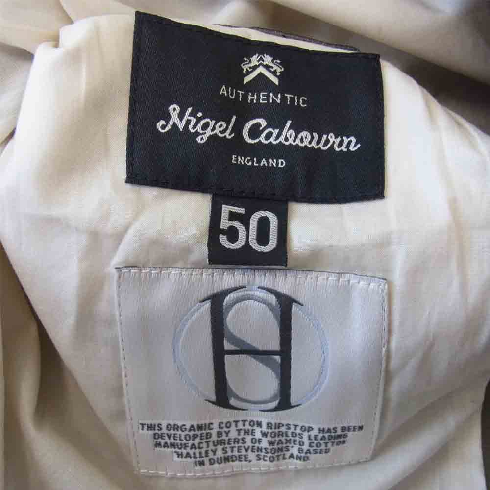Nigel Cabourn ナイジェルケーボン 8040-11-80020 ARMY BLAZER HALLEY STEVENSON R200 RIPSTOP アーミーブレザーリップストップ カーキ系 50【美品】【中古】