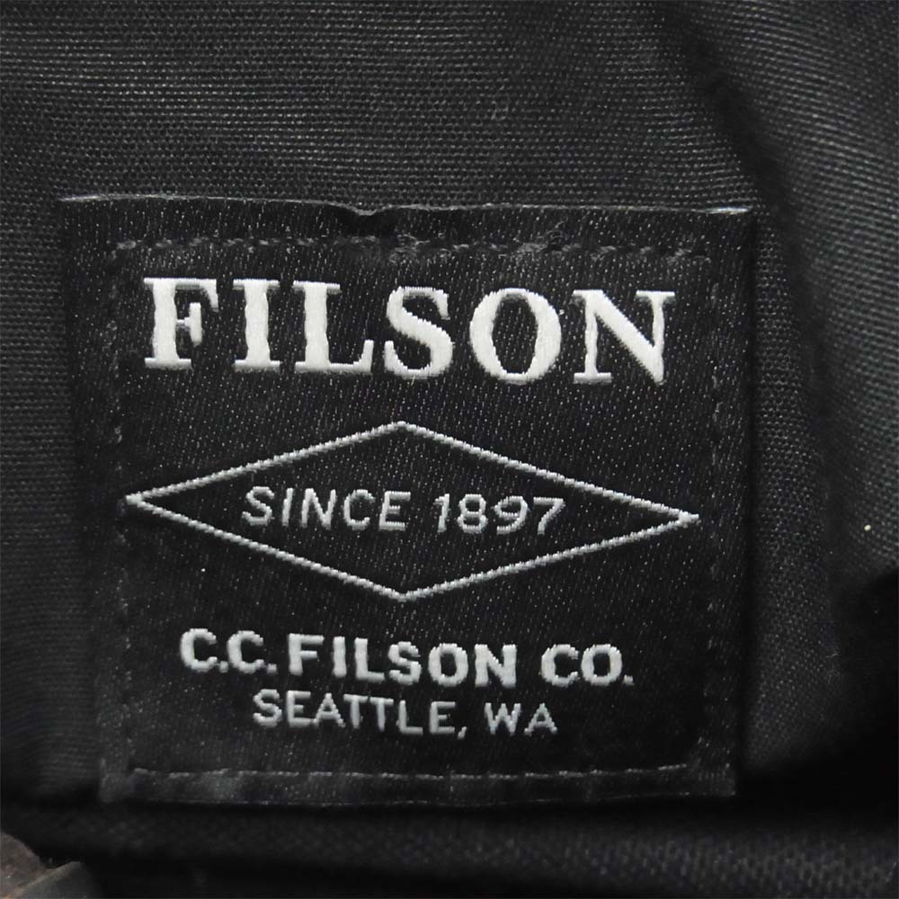 FILSON フィルソン SUEDE TOTE スエード スウェード 牛革 コットン トートバッグ USA製 カーキ系【中古】