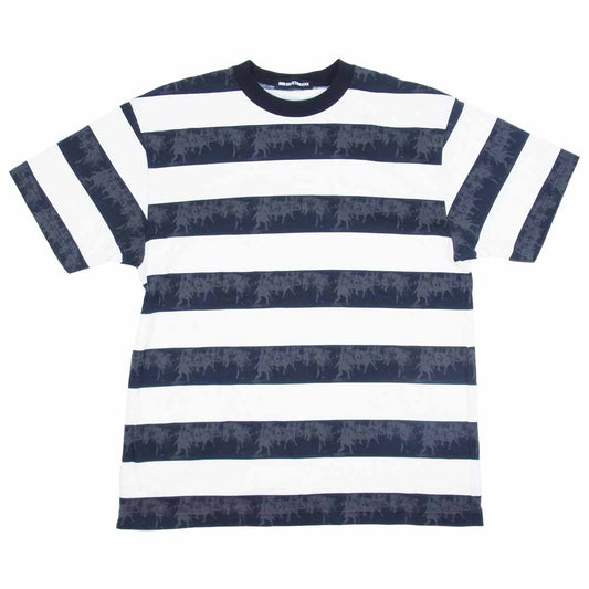 GOD SELECTION XXX ゴッドセレクション FRAGMENT ボーダー Tシャツ 半袖 コットン 白黒系 S【美品】【中古】