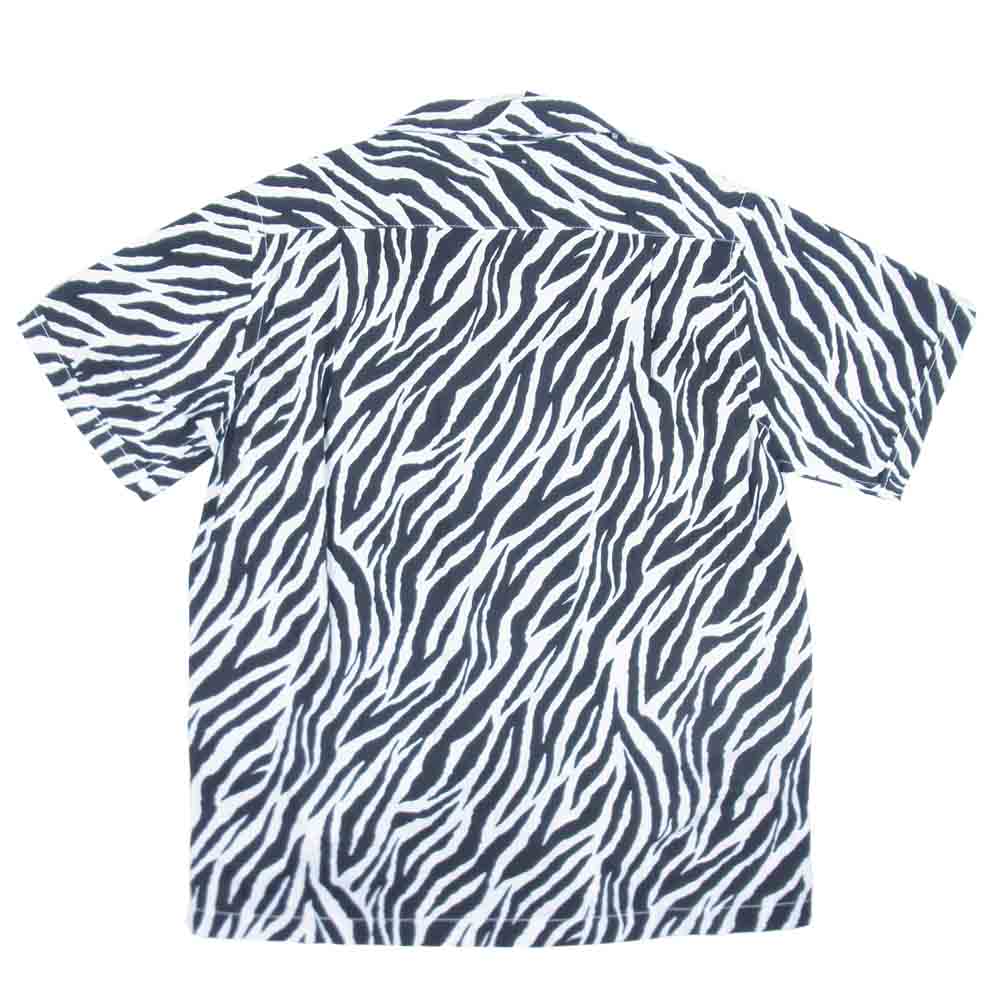 MINEDENIM マインデニム ZEEBRA DENIM SS オープンカラー シャツ ブラック系 1【新古品】【未使用】【中古】