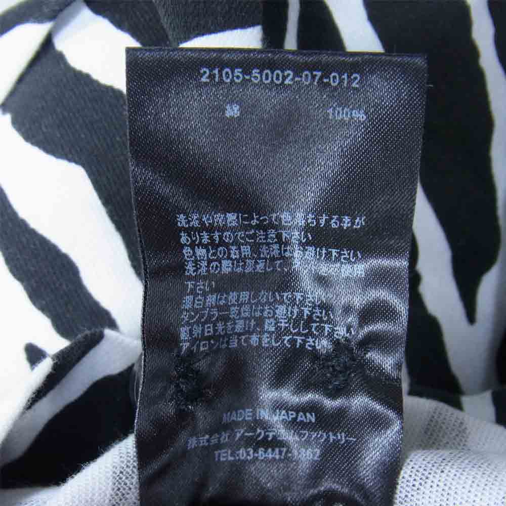 MINEDENIM マインデニム ZEEBRA DENIM SS オープンカラー シャツ ブラック系 1【新古品】【未使用】【中古】