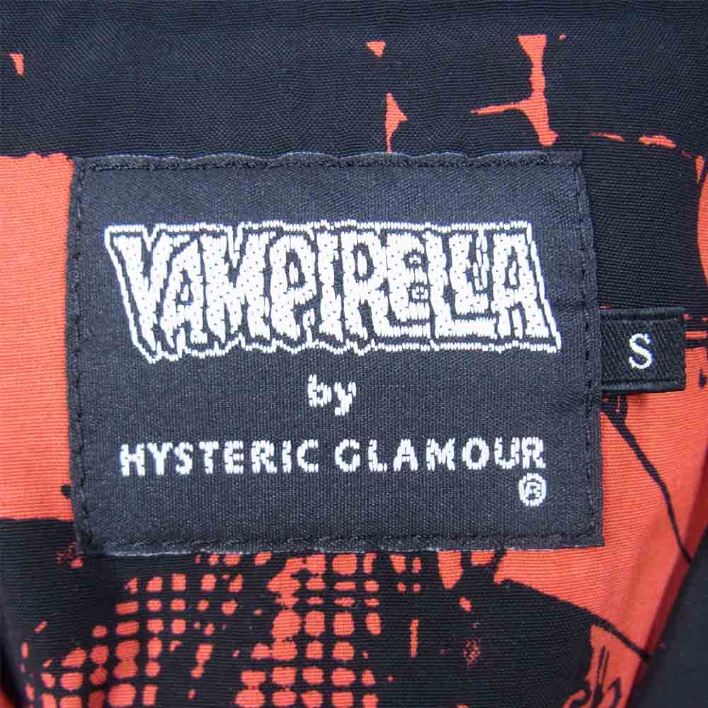 HYSTERIC GLAMOUR ヒステリックグラマー 02211AH14 VAMPIRELLA The Essential Warren Years アロハ シャツ ブラック系 S【新古品】【未使用】【中古】