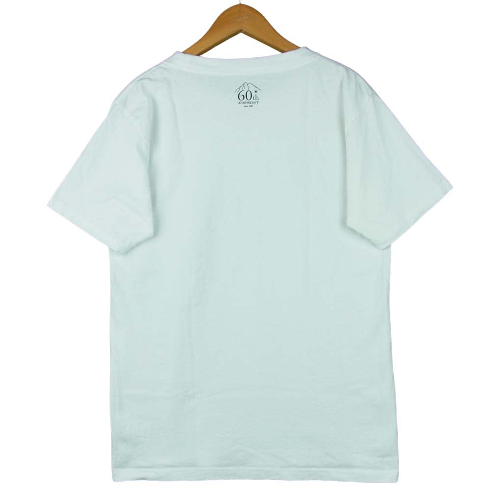 snowpeak スノーピーク TS-18AU604 60th Logo Tshirt 4 60周年記念ロゴ 半袖 Tシャツ ホワイト系 S【中古】