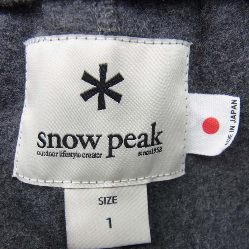 snowpeak スノーピーク SW-17AU201 Wool Tight Knit Pants ウール タイト ニット パンツ グレー系 1【中古】
