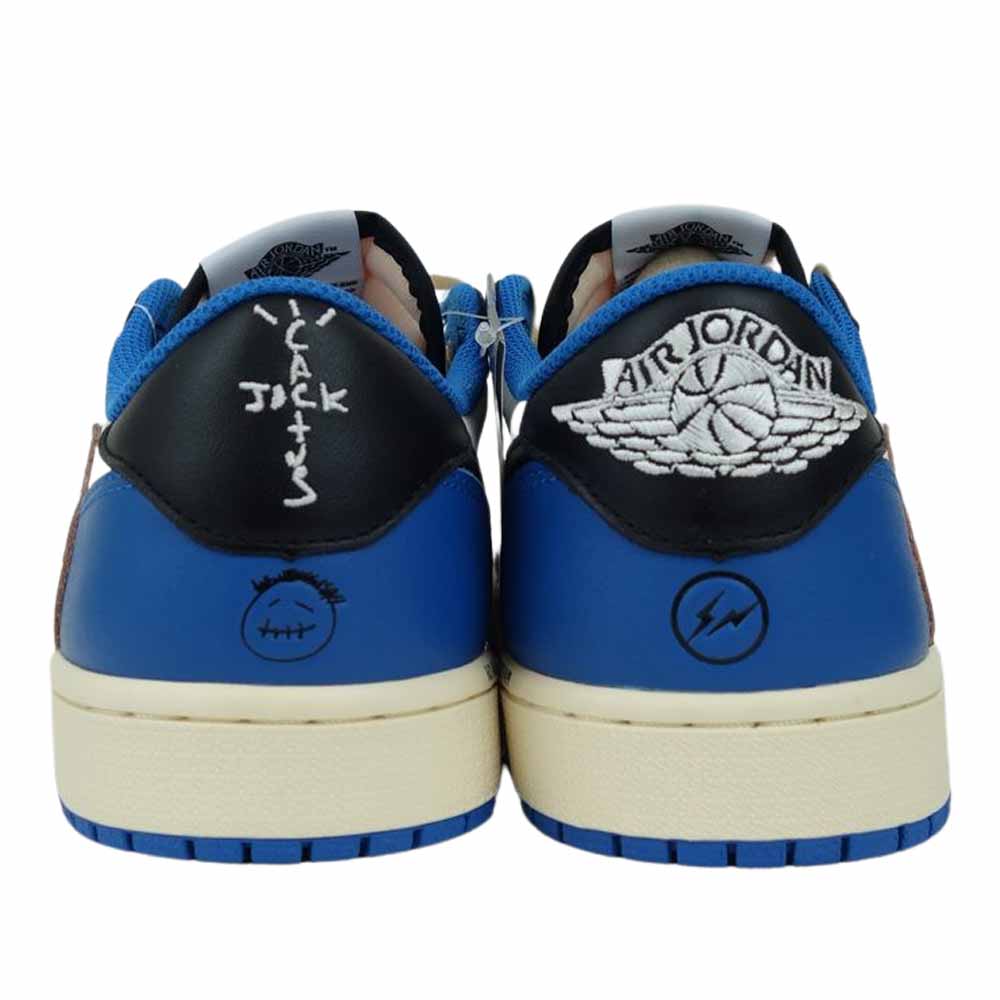 NIKE ナイキ DM7866-140 Travis Scott トラヴィススコット FRAGMENT フラグメント AIR JORDAN 1 LOW OG MILITARY BLUE 白×青×黒系 27cm【新古品】【未使用】【中古】