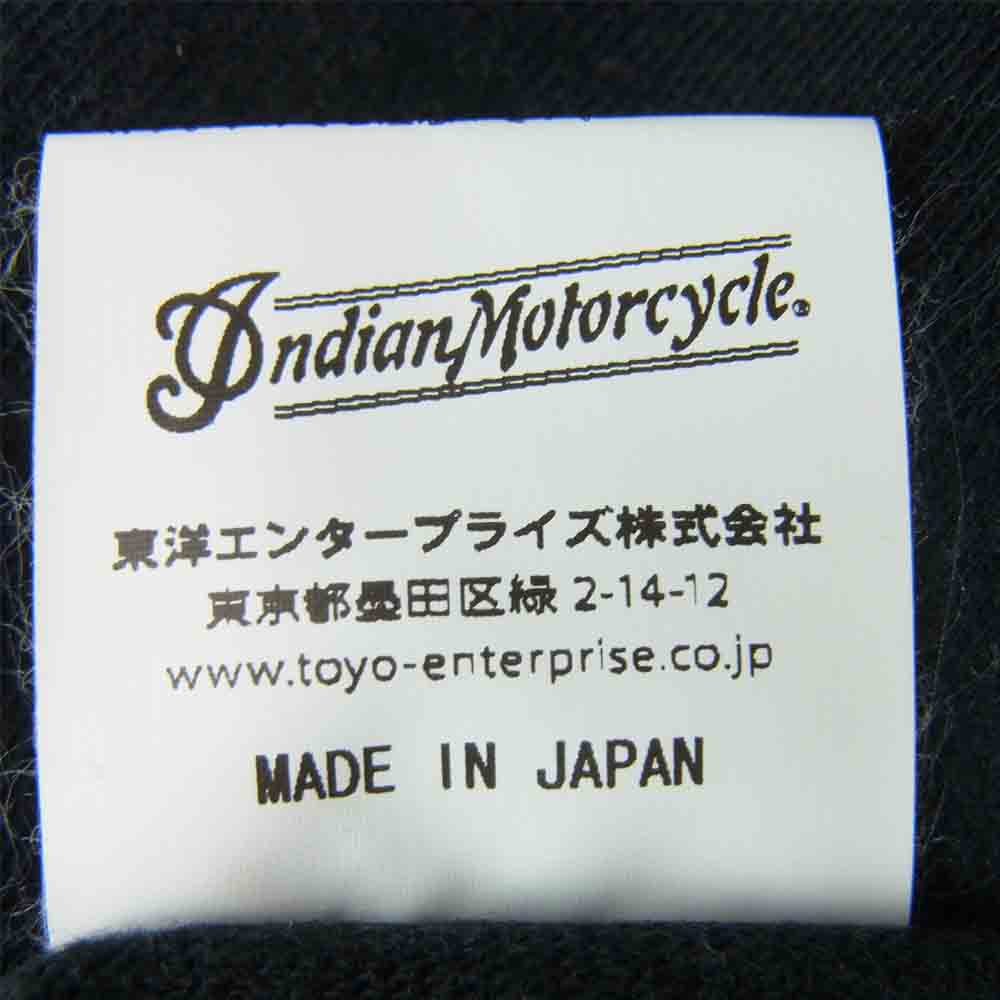 INDIAN MOTOCYCLE インディアン モトサイクル IM78745 INDIAN HEAD PRINT T SHIRT プリント 半袖 Tシャツ ブラック系 L【新古品】【未使用】【中古】