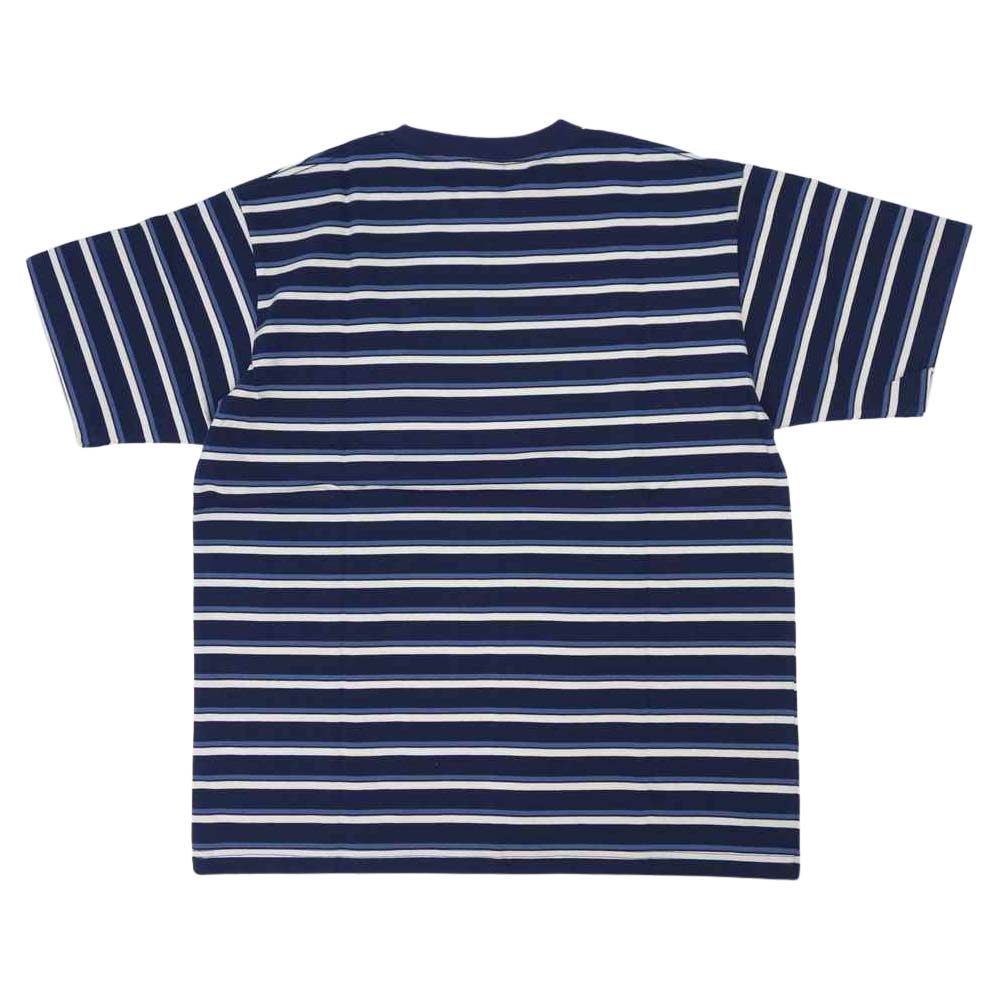 バンブーシュート 2101022 MULTI STRIPE TEE SHIRT マルチストライプ ネイビー系 L【新古品】【未使用】【中古】