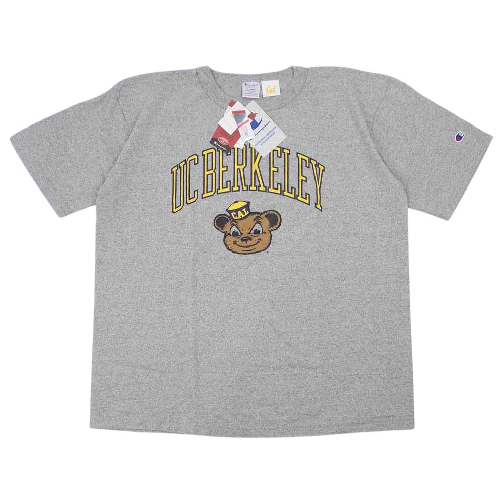 Champion チャンピオン C5-T305 USA製 T1011 UC BERKELEY カレッジプリント グレー系 XL【新古品】【未使用】【中古】
