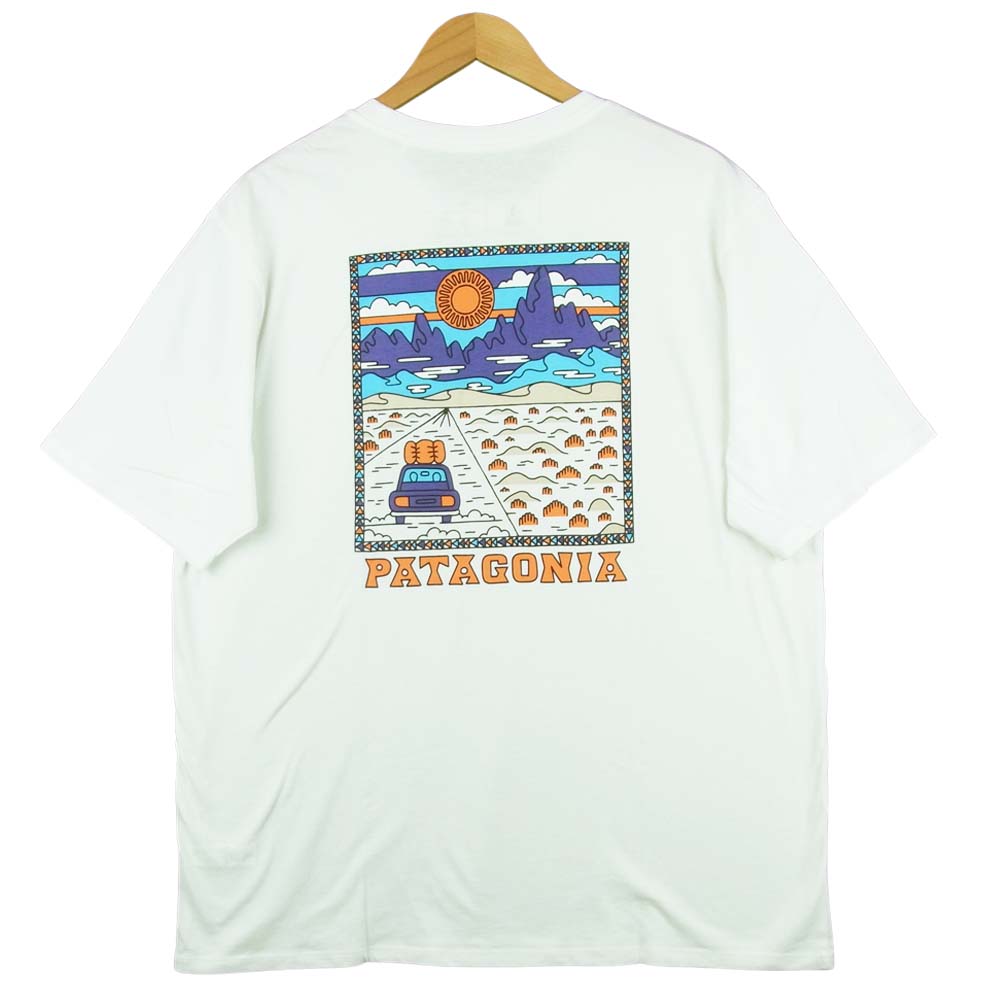 patagonia パタゴニア 21SS 38537 SUMMIT ROAD ORGANIC T-SHIRT 半袖 Tシャツ ホワイト系 L【新古品】【未使用】【中古】