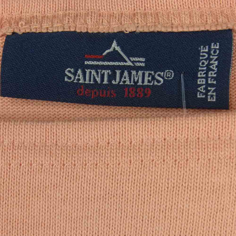 SAINT JAMES セントジェームス OUESSANT R A ウエッソン 長袖 カットソー ピンク系 6【新古品】【未使用】【中古】